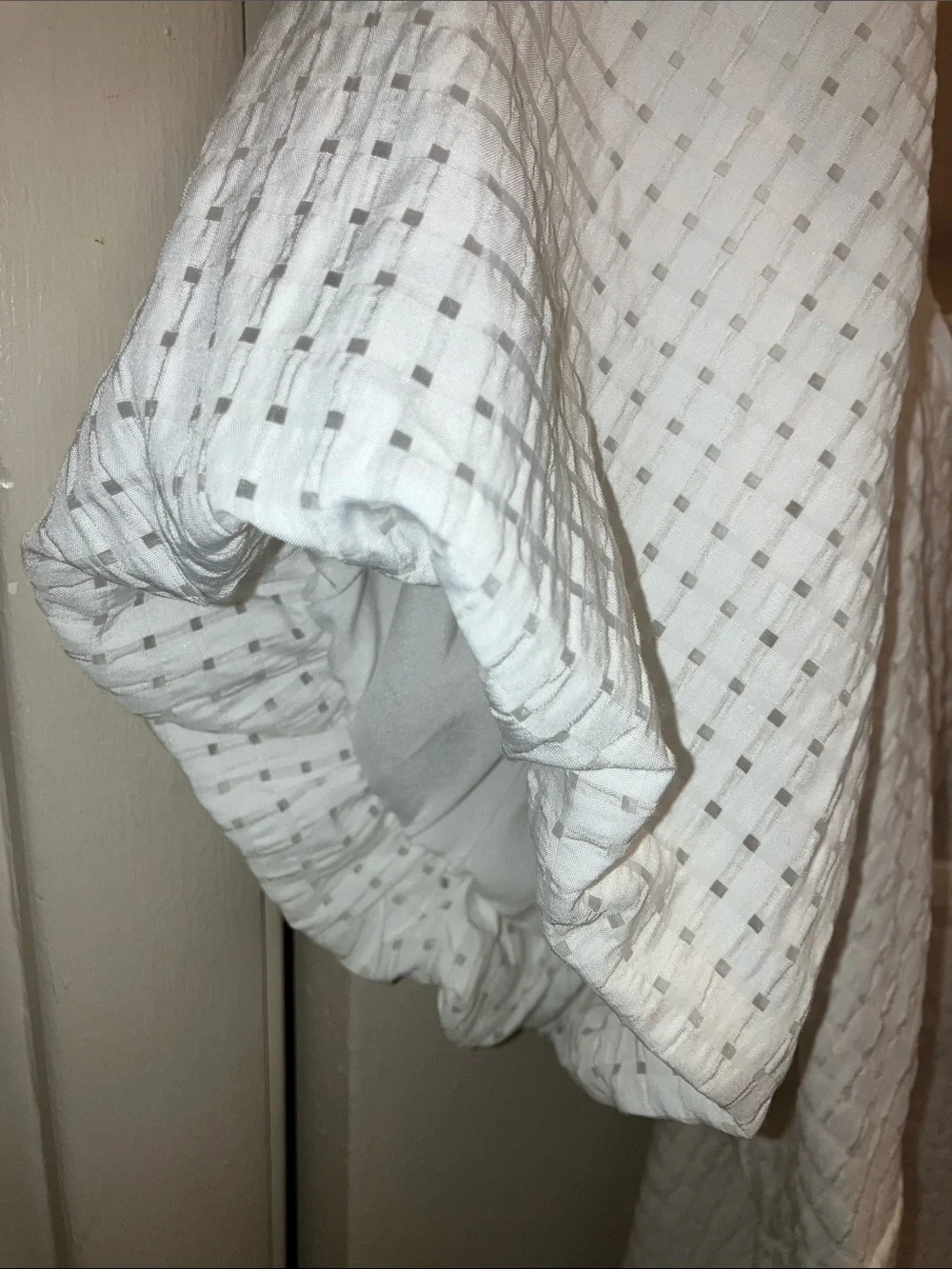 Old Navy White Square-Neck Puff Sleeve Blouse XL